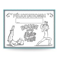 Diplôme de félicitations Je Bouge avec Abile&Agil